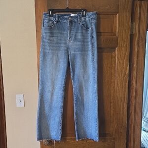 Avara High-Rise Wide Leg Jeans in Light Blue